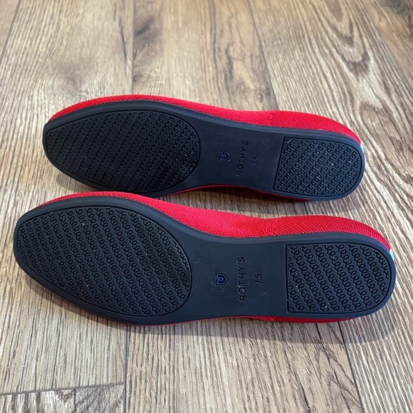 Rothy's The Square Flats In Cardinal Red Size 7.5 - Picture 4 of 6